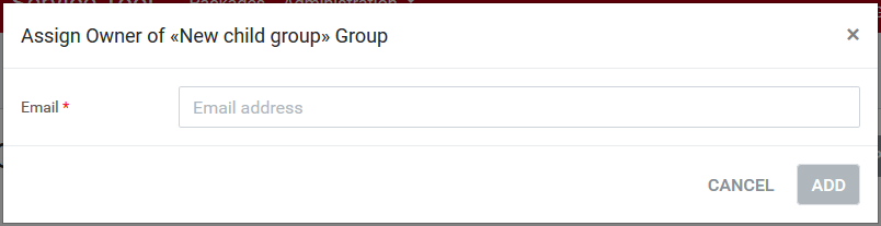 PLUS+1 Service Tool for Mobile Devices - User and group management - Add groups - Assign owner