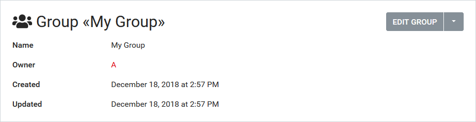 PLUS+1 Service Tool for Mobile Devices - User and group management - Add groups - Edit group view