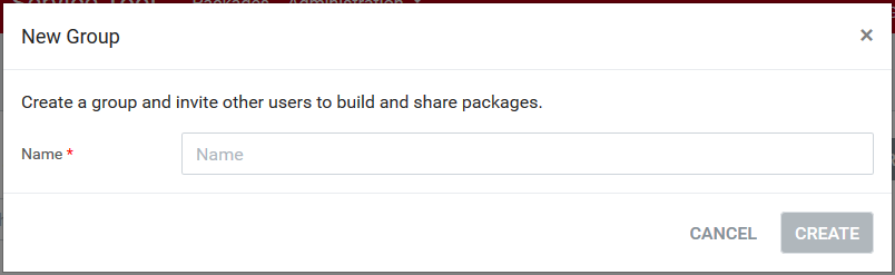 PLUS+1 Service Tool for Mobile Devices - User and group management - Add groups - New group